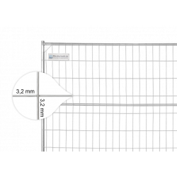 Bauzaun 15 kg EUTOP Premium Drahtstärke 3,2 mm - Rohr 1,2 mm