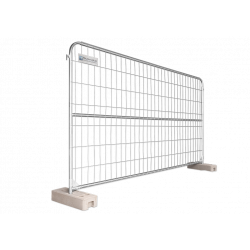 Bauzaun 15,5 kg Round Top Haken & Öse - Mittelrohr Drahtstärke 3,2 x 3,2 mm