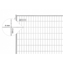 Bauzaun 20 kg Profi Exklusiv Rohr in Rohr - handgeschweißt - feuerverzinkt