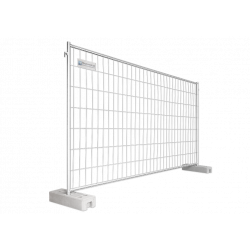 Bauzaun 20 kg Profi Exklusiv Rohr in Rohr - handgeschweißt - feuerverzinkt