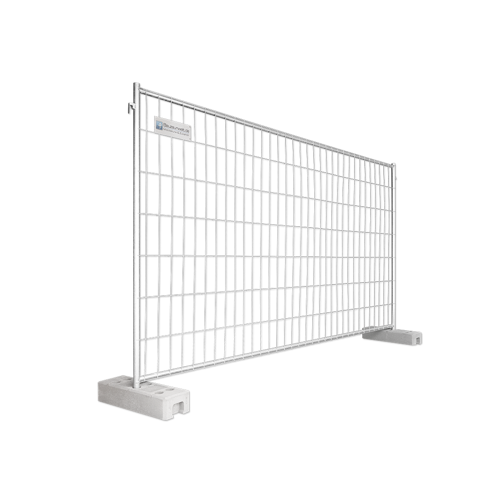 Bauzaun 20 kg Profi Exklusiv Rohr in Rohr - handgeschweißt - feuerverzinkt