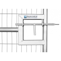 Puerta de valla de construcción de 1,25 x 2,00 m - para todas las vallas móviles estándar con una altura de 2 m.
