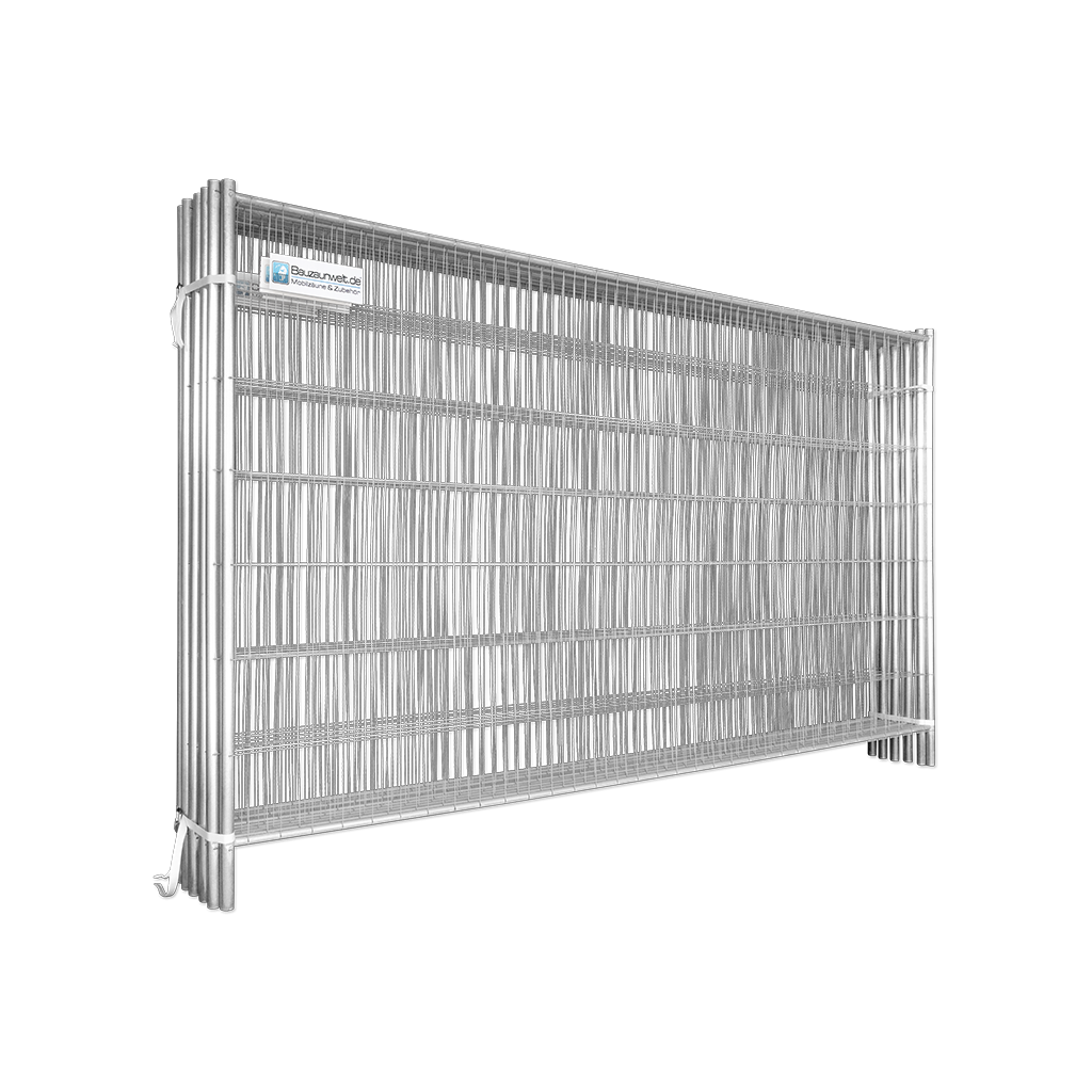 Bauzaun 11 kg EUTOP Economy 10er Set - Betonfuß und Verbinder