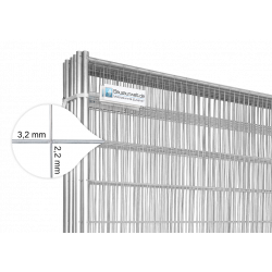 Bauzaun 11 kg EUTOP Economy 10er Set - Betonfuß und Verbinder