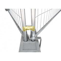 Zařízení proti zvednutí stavebního plotu - ochrana proti krádeži při šroubování