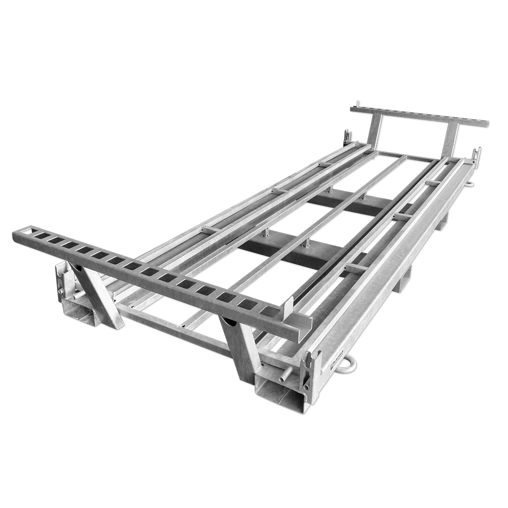 Twintraverse für Bauzäune und Fußplatten