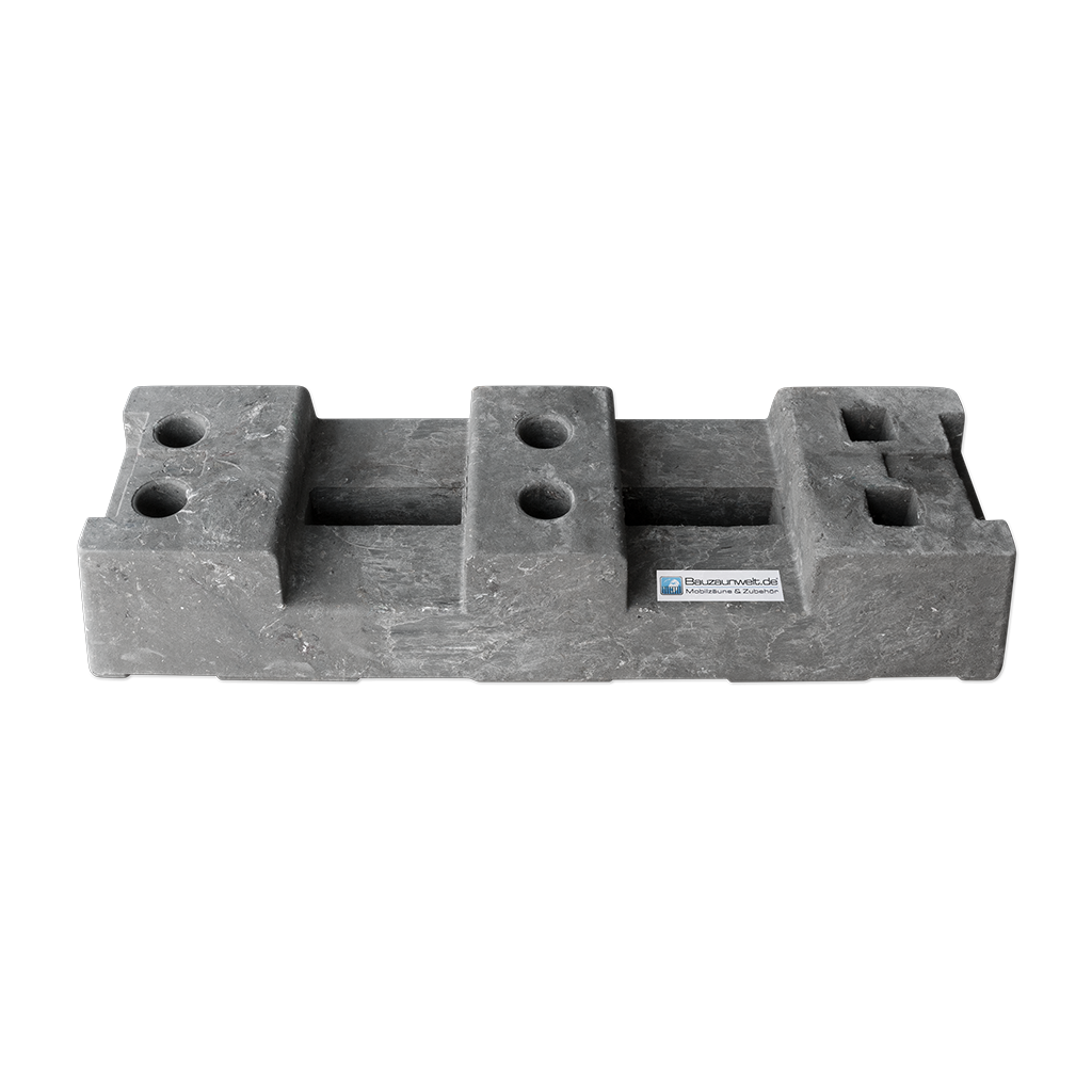 Base per recinzione da costruzione in PE 16 kg - prodotta in modo sostenibile con PE riciclato