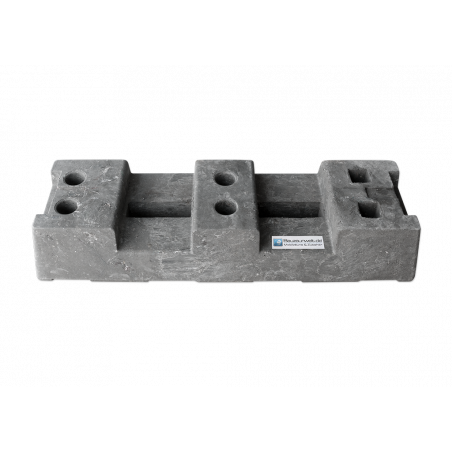 Base de valla de construcción PE 16 kg - producida de forma sostenible con PE reciclado