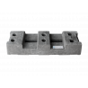 Base per recinzione da costruzione in PE 16 kg - prodotta in modo sostenibile con PE riciclato