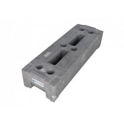 Base per recinzione da costruzione in PE 22 kg - prodotta in modo sostenibile con PE riciclato