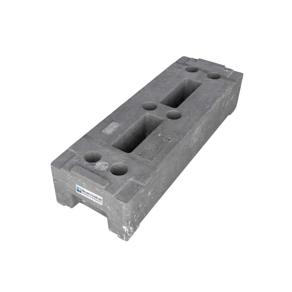 Base de valla de construcción PE 22 kg - producida de forma sostenible con PE reciclado