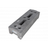 Base de valla de construcción PE 22 kg - producida de forma sostenible con PE reciclado