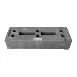 Base per recinzione da costruzione in PE 22 kg - prodotta in modo sostenibile con PE riciclato