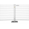 Base plate for construction fence