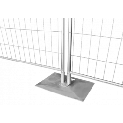 Base plate for construction fence
