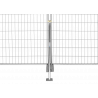 Entretoise de support de clôture de construction avec petite plaque - ancrage au sol
