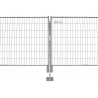 Puntone di supporto per recinzione da costruzione con piastra grande - ancoraggio con picchetto da terra