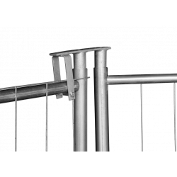 Joint pivotant standard pour clôture de chantier - pour la création de portails de clôture de chantier