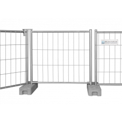 Joint pivotant standard pour clôture de chantier - pour la création de portails de clôture de chantier