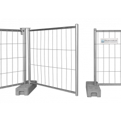 Articulación giratoria estándar para cercas de construcción - para la creación de puertas de cercas de construcción