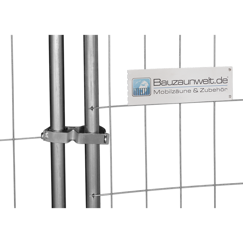 Construction fence lock - for padlocks - for locking a fence system