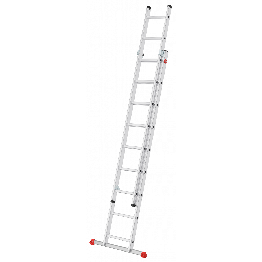 Hailo S80 ProfiStep® duo Schiebeleiter 2x9 Sprossen