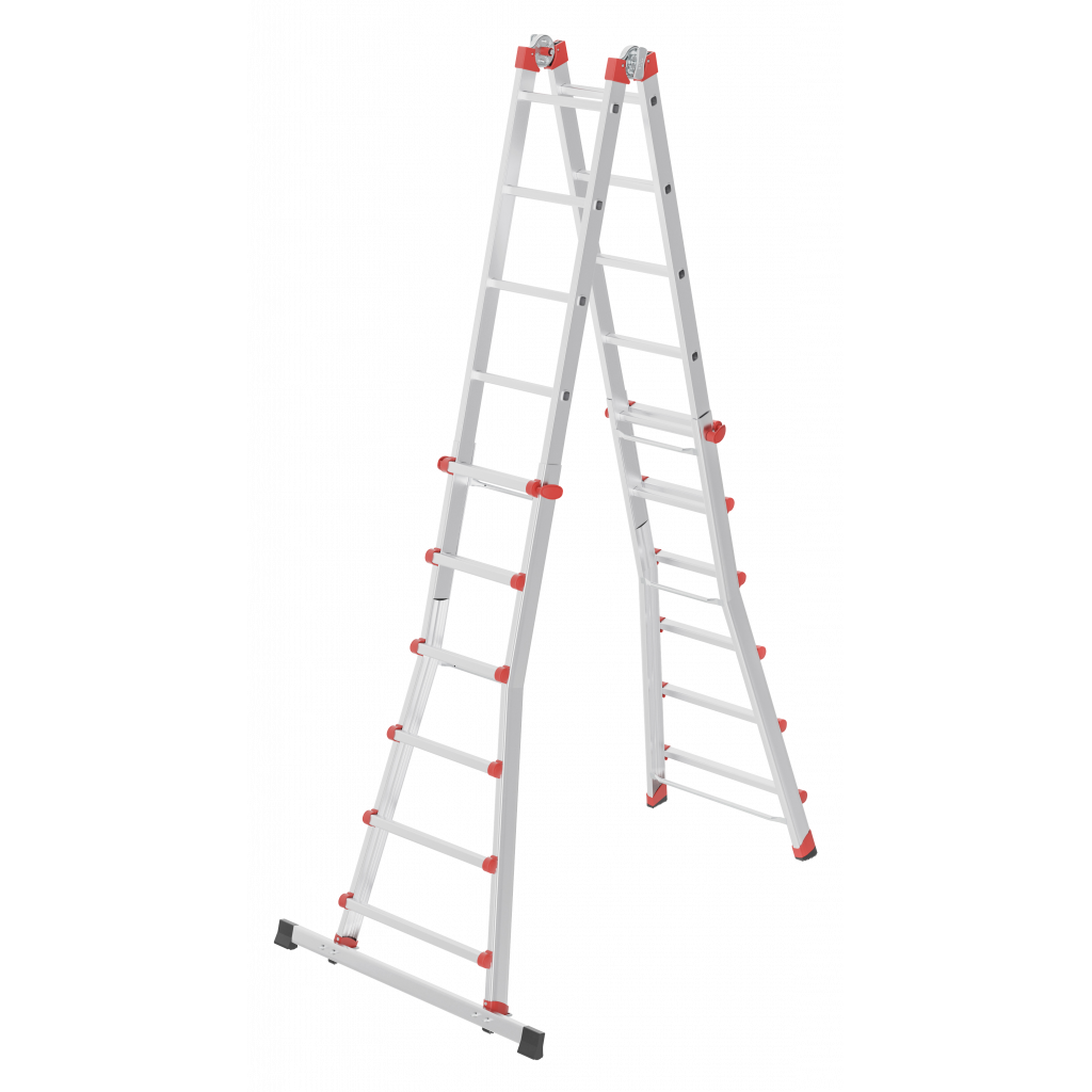 Hailo Aluminium Multifunktionsleiter M80 4x6 Sprossen