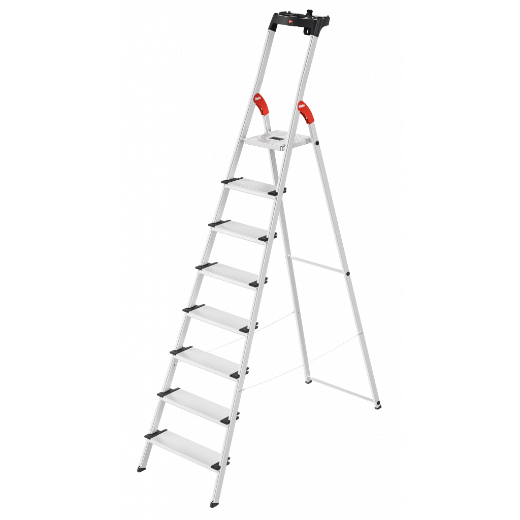 Hailo L80 ComfortLine Stehleiter 8 Stufen