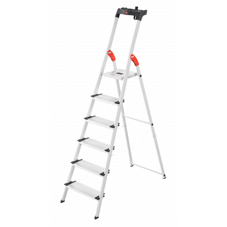 Hailo L80 ComfortLine Stehleiter 6 Stufen