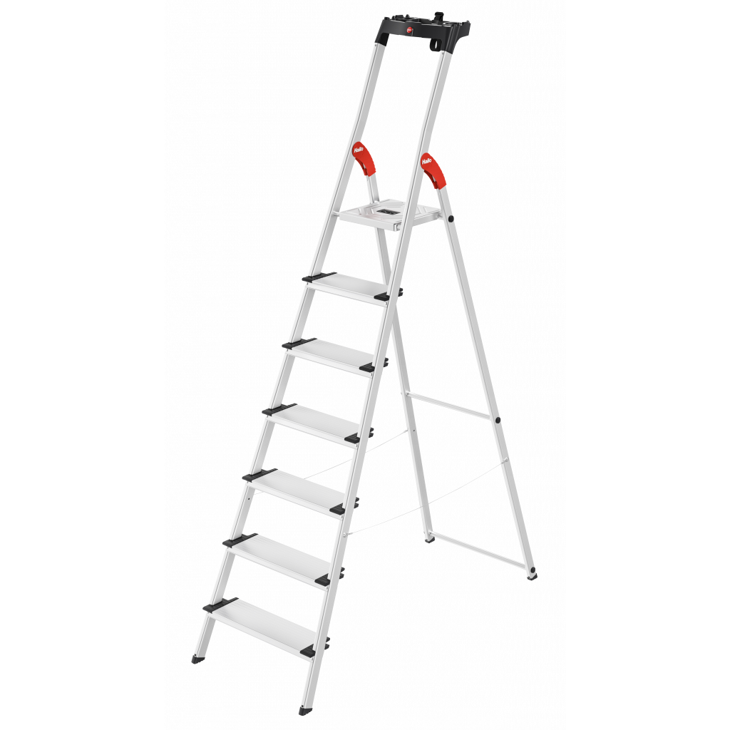 Hailo L80 ComfortLine Stehleiter 7 Stufen