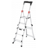Hailo TL100 TopLine Alu Teleskop Stehleiter 5 Stufen