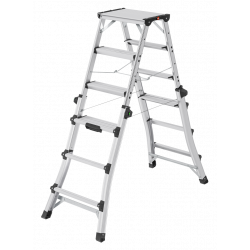 Hailo D100 TL TopLine Stehleiter mit teleskopierbaren Holmen