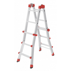 Hailo Aluminium Multifunktionsleiter M80 4x3 Sprossen