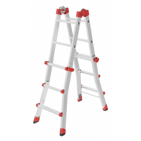 Hailo Aluminium Multifunktionsleiter M80 4x3 Sprossen