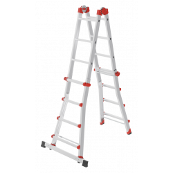 Hailo Aluminium Multifunktionsleiter M80 4x4 Sprossen