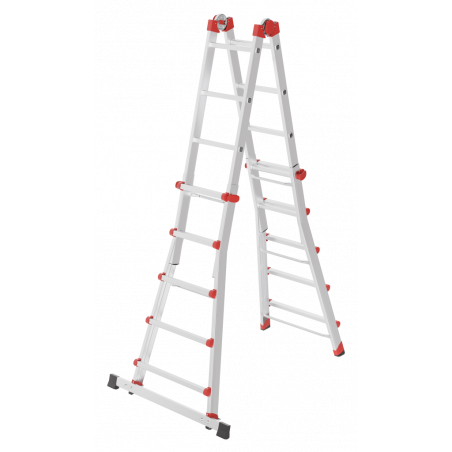 Hailo Aluminium Multifunktionsleiter M80 4x5 Sprossen