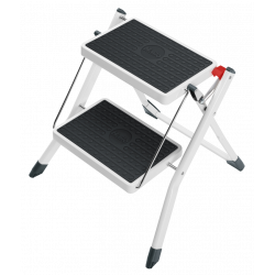 Hailo MK60 Mini Klapptritt weiß 2 Stufen