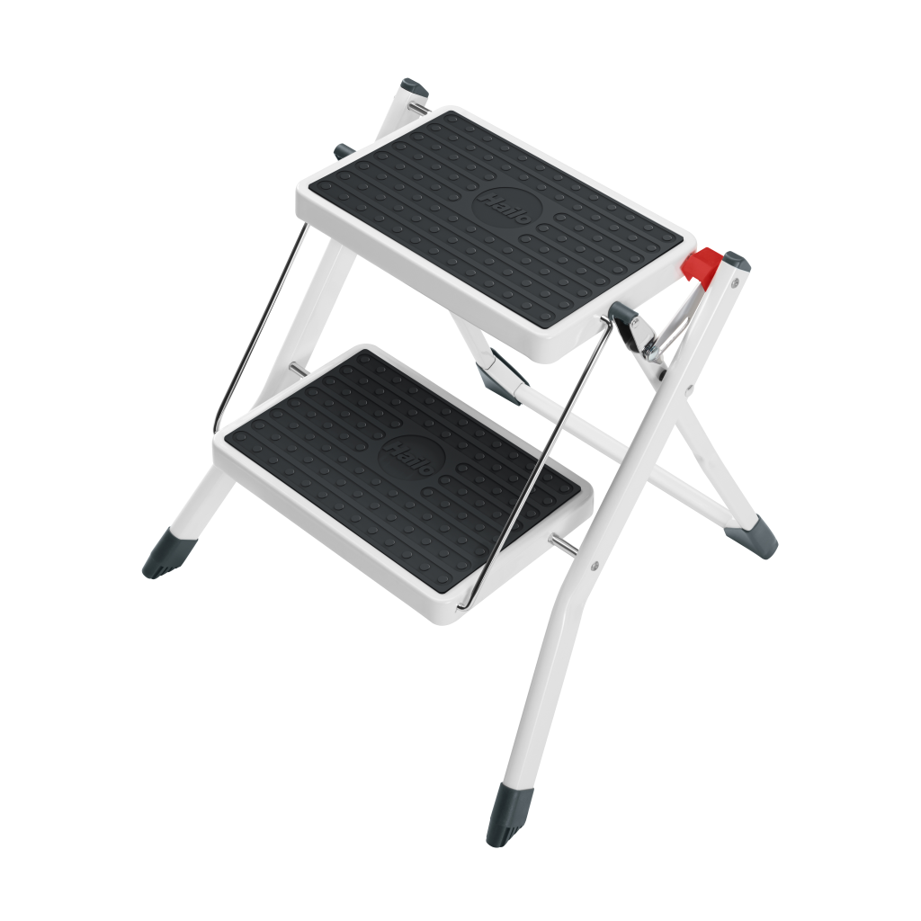 Hailo MK60 Mini Klapptritt weiß 2 Stufen