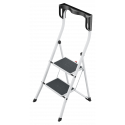 Hailo K75 ComfortLine ergonomische Stahl-Trittleiter 2 Stufen