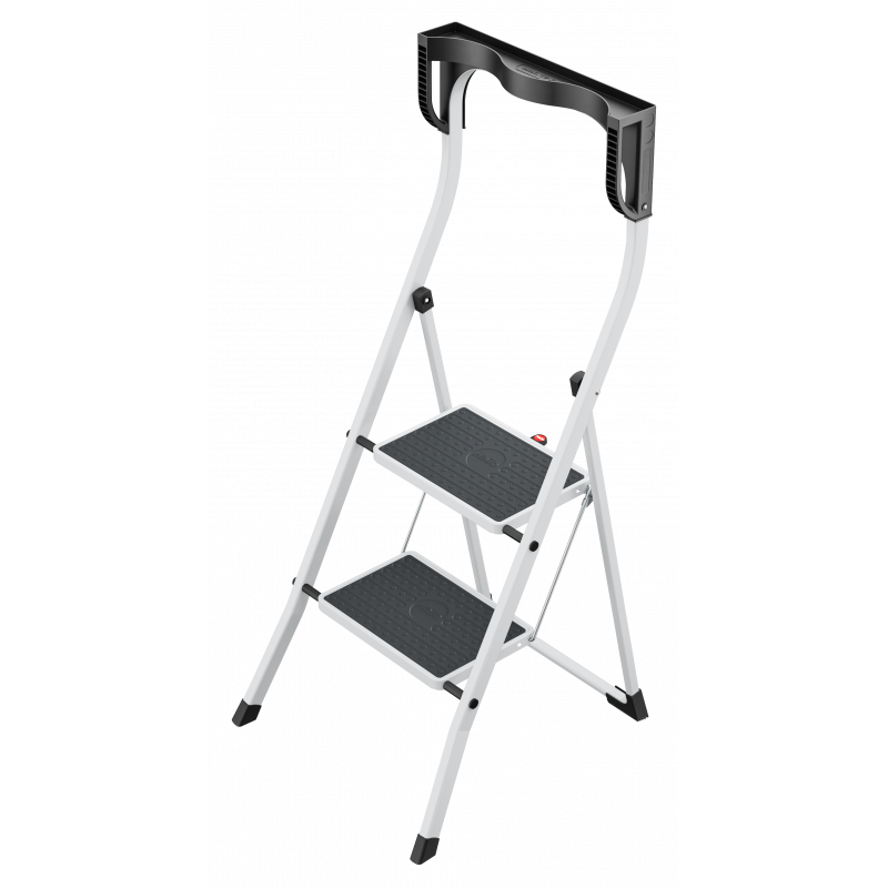 Hailo K75 ComfortLine ergonomische Stahl-Trittleiter 2 Stufen