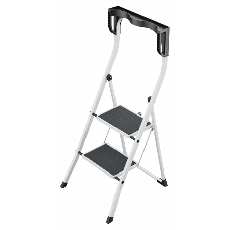 Hailo K75 ComfortLine ergonomische Stahl-Trittleiter 2 Stufen