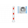 76 mm foldable bollard