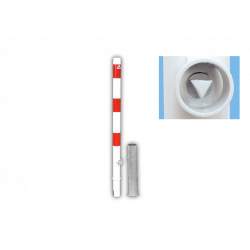 Bolardo desmontable de 76 mm