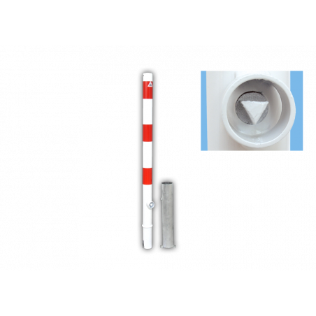 Bolardo desmontable de 76 mm