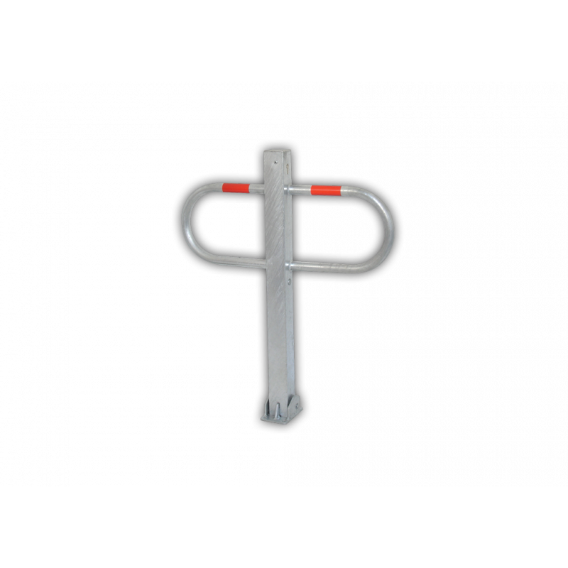 Barrera de aparcamiento plegable de 70 x 70 mm.