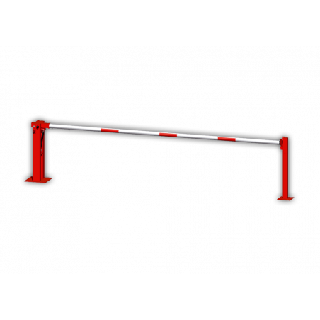 Wegeschranke mit festem Auflagepfosten