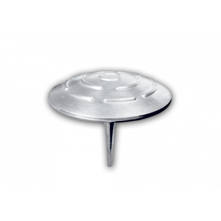 Clavos de aluminio para marcar, con vástago puntiagudo para su inserción.
