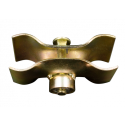 Abrazadera de seguridad para vallas de construcción con anillo - se atornilla con tuerca especial