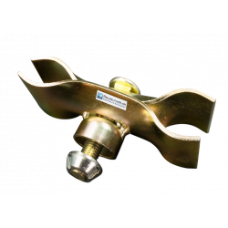 Morsetto di sicurezza per recinzione da cantiere con anello - da avvitare con dado speciale