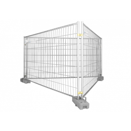 BAUZAUNWELT Dreieck - Set für Bannerwerbung - 14 kg Bauzaun Eutop Exklusiv